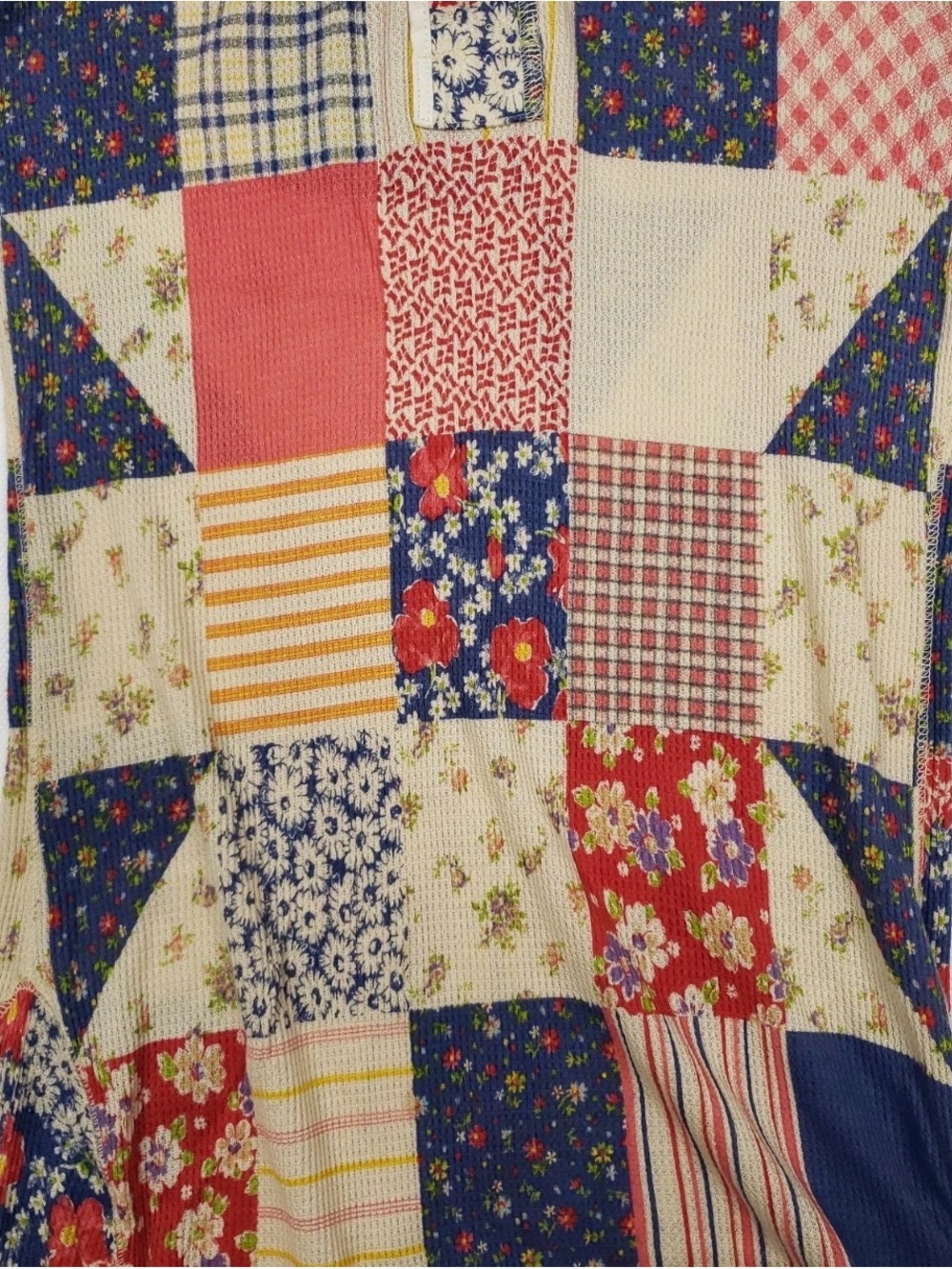 HARD TO FIND Polo by Ralph Lauren Patchwork Waffle Knit Maxi Dress - Medium - Picture 3 of 8